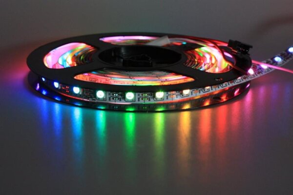 SK6812 RGB-LED-Strip, 60 LEDs/Meter, 4m, Schwarz
