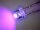 LED 5mm straw hat UV ultraviolett, Kurzkopf, Flachkopf 110° 390nm (10 Stück)