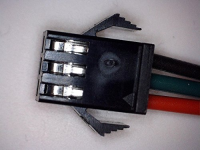 3 x Stripe Verbinder, 3-pol. Stecker und Buchse mit 10 cm Kabel