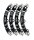 DIGI-DOT Viertelring mit 15 x SK6812 Mini-LEDs (4 Stück)