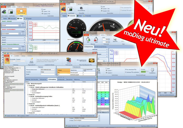 moDiag Ultimate, OBD2 Software für Profis