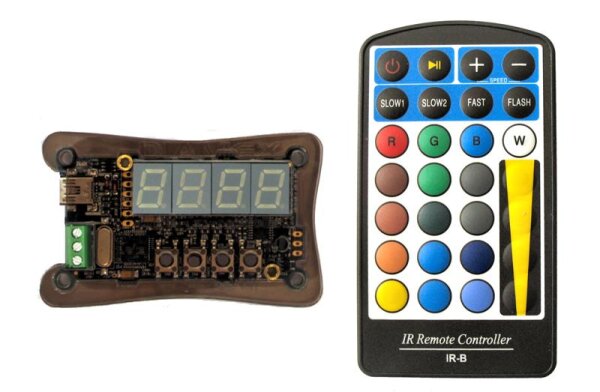 LED-Controller-L (Rev.2), für WS2812, Effekte abspielen und TPM2 über USB
